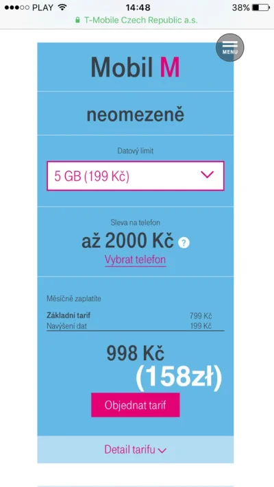 bob19a - @crowbar: Ceny w Czechach za abonament nielimitowane rozmowy smsy i 5GB