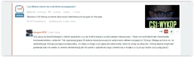 corbin - @pila_mechaniczna: nie może znieść, że praktycznie każdy jego komentarz zala...