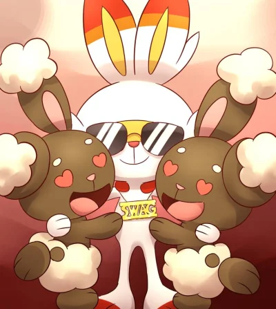 A.....s - #pokemon #scorbunny #buneary #randomanimeshit