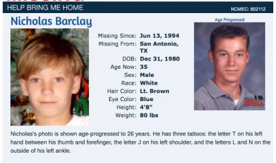 riley24 - Zaginięcie Nicolasa Barclay

Nicolas Barclay urodził się 31 grudnia 1980 ...