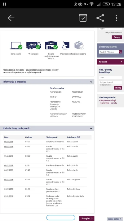 fing - O co chodzi w tym #tracking ? Przedwczoraj było, że paczka dostarczona, potem,...