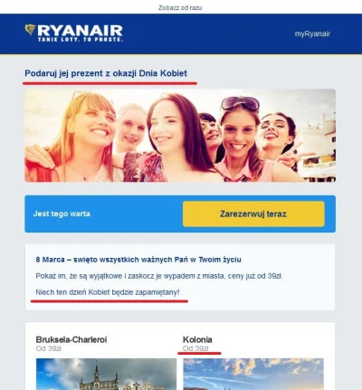 dzoker - #byloalboniebylo #promocja #8marca #ryanair #kolonia