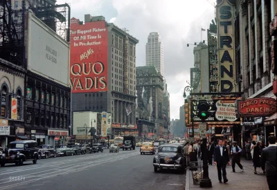 myrmekochoria - Widok na Broadway, 1949 rok.

#starszezwoje - blog ze starymi grafi...