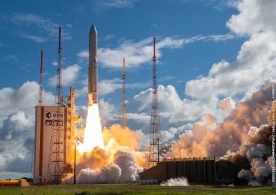 yolantarutowicz - Rakiety nośne Ariane wynoszą ładunki w kosmos już od 40 lat. W nied...