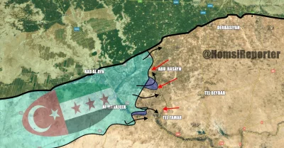 K.....e - Wczorajsze postępy wojsk Tureckich w okolicy Ras Al Ayn.
I kontr-natarcie ...