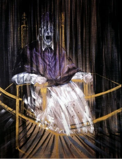 mull - Francis Bacon - Studium portretu papieża Innocentego X, 1953 r. 
olej na półt...