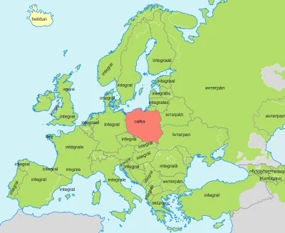 z.....e - "całka" w językach Europy

kolor zielony - wspólna etymologia:

Borrowin...