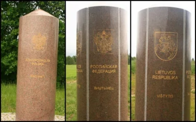 yosoymateoelfeo - @johanlaidoner: Trzy strony obelisku na styku granic Polski, Rosji ...