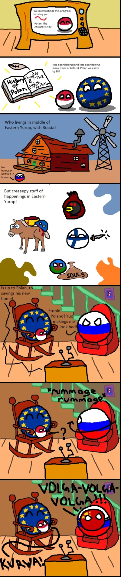 Jokert87 - Tchórzliwy Polandball 
#Polandball