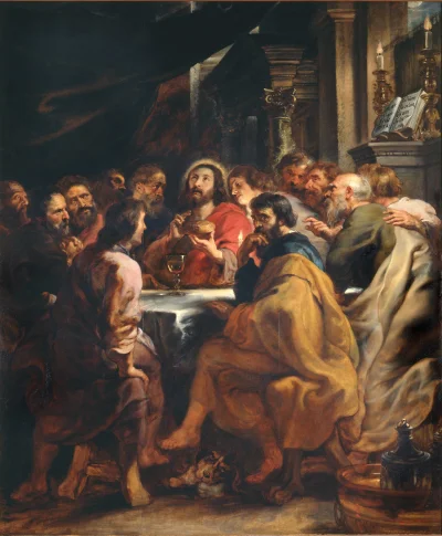 W.....k - Peter Paul Rubens - Ostatnia wieczerza (1630-1631) olej na płótnie 304 cm ×...