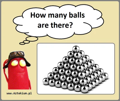 internetowy - Ile kulek zawiera ta figura?
Link do zadania
#matematykapolewika #mat...