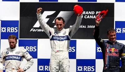 Shinzin - Tak Robert Kubica cieszył się ze zwycięstwa w Grand Prix Kanady w 2008 roku...