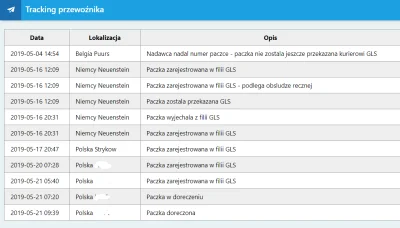 yanokashi - @ponadprawem94: Zobacz sobie mój tracking, przesyłka sprawnie przyszła w ...