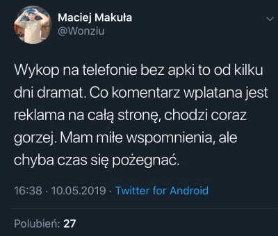 Joii - Makula w końcu zmądrzał - #!$%@? ten gówno portal 

#wonziu