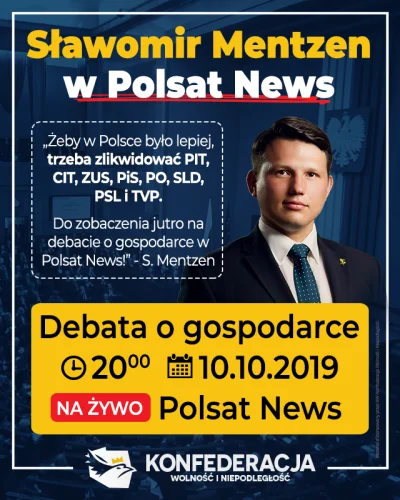 taksanski_widelec - nie mogę się doczekać dzisiejszej debaty ze Sławomirem Mentzen z ...