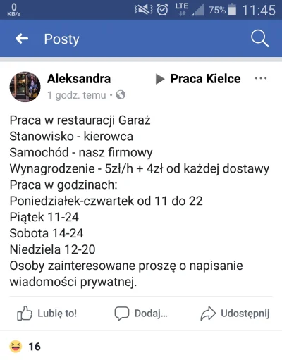 Baczy - Taka oto dzisiaj oferta pojawiła się na lokalnej grupie w #kielce 
Ogłoszeni...