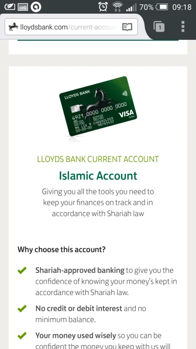 Patyq - Ekhm, troche sie zdziwilem w swoim nowym banku:) 
#uk #bank #islam #heheszki