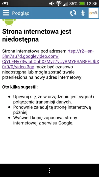 Amfidiusz - Mirki, za każdym razem, gdy klikam w dowolne video na Wykopie dostaję błą...