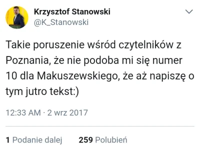 burbonek7 - @Ceglarek: Dodatkowo typ ma jakiś kompleks Poznania, bo myśli, że jak kto...