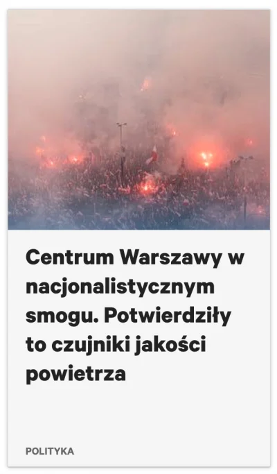 yszty - Polacy opętani nacjonalistycznym smogiem, takie tam z gazeta.pl ( ͡° ͜ʖ ͡°)
...