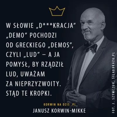 werdum18 - > Jak to leciało? De-mo-kracja?

@kobayashi: bez myślników ale z kropecz...