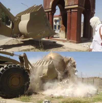 MichalLachim - Zniszczony przez ISIS Grobowiec Dziewczny w Mosulu, Iraq. Grobowiec te...