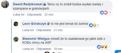 J.....D - Kolejne ciepłe komentarze po zamachu na prezydenta Gdańska. 

#wosp #gdansk...