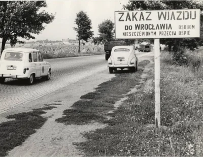 ZdejmKapelusz - 1963, punkty kontrolne na drogach wjazdowych do Wrocławia. Kilka tygo...