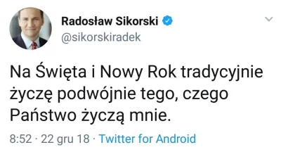 marcelus - Radek Sikorski umie w #twitter #polska #polityka #heheszki #bekazpisu