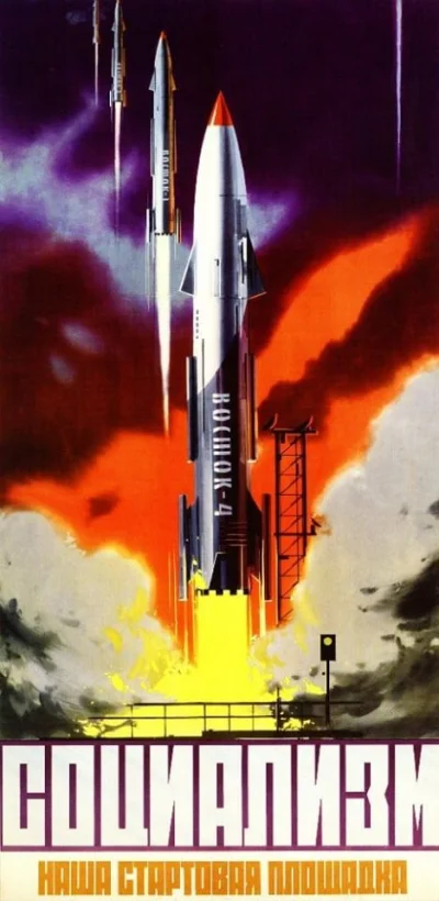 KatpissNeverclean - #scifiart #retrofuturyzm Sowiecki plakat z 1962.