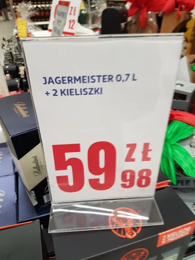 Bastiat - #jagermeister 0.7l z dwoma kielonami 0.4 ml za 59.98zł w #auchan