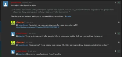 oligarcha - Kacapek się poirytował i na #czarnolisto wrzucił. Dobrze czułem, że jego ...