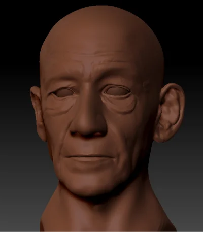 Xaia - #30min #zbrush #sculpt dzisiaj może nie 30 min tylko trochę dłużej, ale główka...