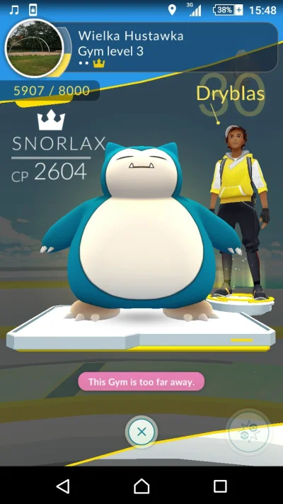 KisielBB - Fajny Snorlax, @Dryblas ( ͡° ͜ʖ ͡°) #pokemongo #pokemongowroclaw