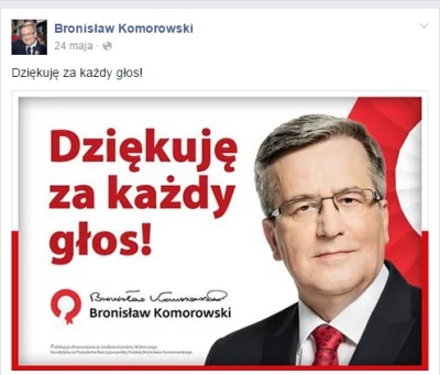 XpruF - Ostatni post Komorowskiego na fb ukazał się 24 maja ( ͡° ͜ʖ ͡°)

#ciekawost...