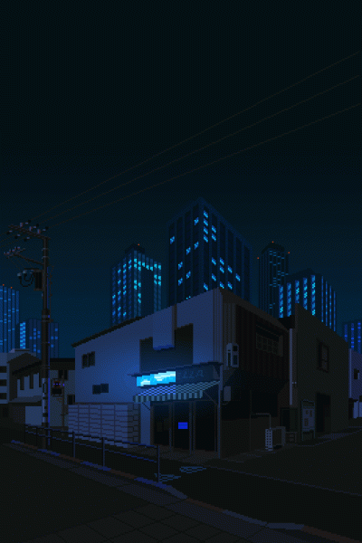 B.....s - #cityscape #feelings #pixelart #gif