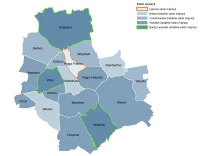 FF0000 - #mapa #warszawa #migracje