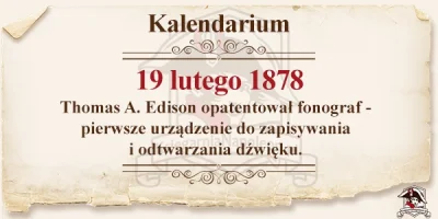 ksiegarnia_napoleon - #edison #wynalazek #fonograf #historia #kalendarium