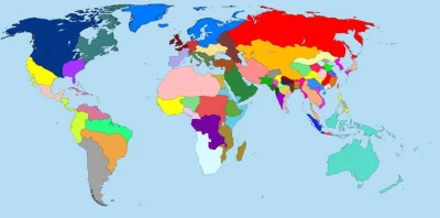r.....y - Mapa Ziemi podzielona na obszary zamieszkane przez równo 100 mln. ludzi

...