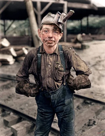 brusilow12 - Jedenastoletni pracownik kopalni węgla w 1908 roku

#fotohistoria #pok...