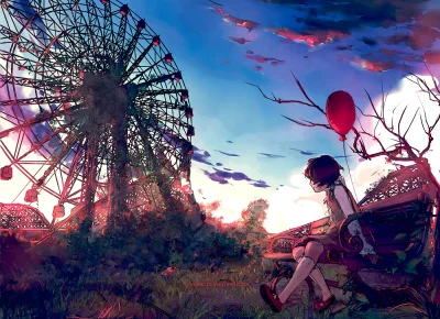 Azur88 - #randomanimeshit #anime #originalcharacter #girl #ferriswheel #ballon #sky
...