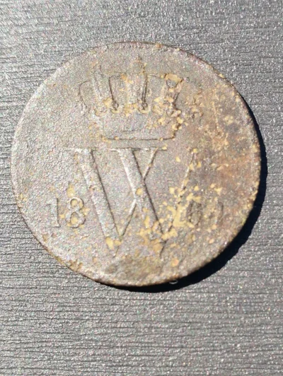 greenlud - 1 cent 1864 Willem III. Niestety z drugiej strony bardziej zniszczony. Dod...