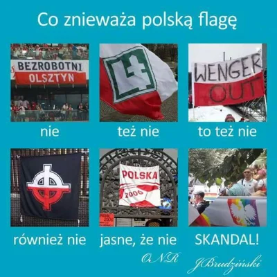 r.....y - Ojczyzne kochac
trzeba i szanowac
nie deptac flagi
i nie pluc na godlo
...