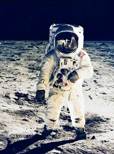 c.....f - 45 lat temu człowiek pierwszy raz wylądował na Księżycu. Nigdy nie zapomnim...