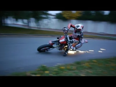 d.....w - #supermoto #motocykle #luc1 jeden z lepszych zawodników jedzie po OWATROL. ...
