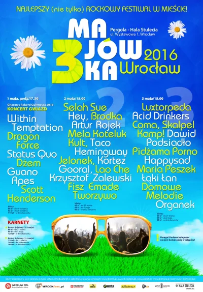 wrockfest - #wroclaw #kultura #3-majówka #melakoteluk #luxtorpeda #selahsue #kult #ko...