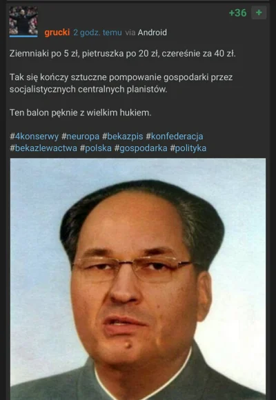 S.....i - Przez takich dzbanów zacząłem pluć na Korwinistów.

Typ płacze, że warzyw...