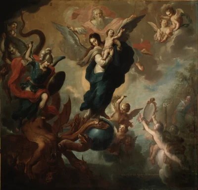 Agaress - Miguel Cabrera - The Virgin of the Apocalypse, 1760

#malarstwo #sztuka #...