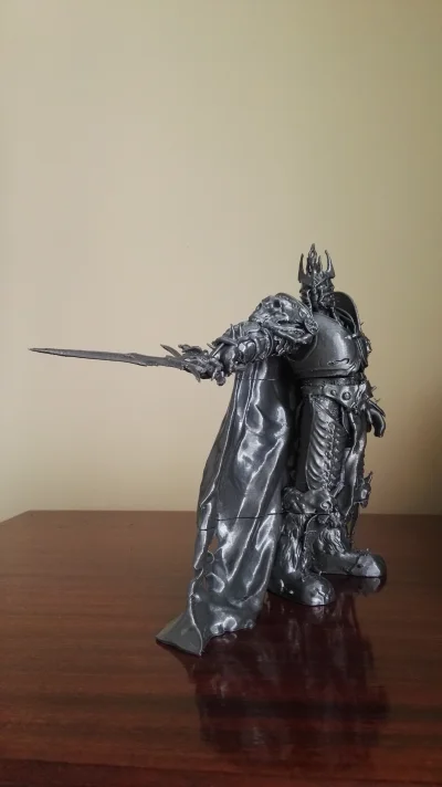 Reinmar5 - Arthas-Lich King. Jakieś 35h druku potem sklejenie. Zawsze chciałem taka f...