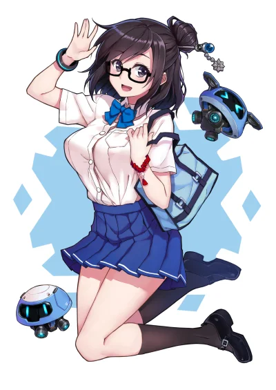 M.....n - #randomanimeshit #overwatch #mei #schoolgirl #podkolanowkianime #glasses 
...